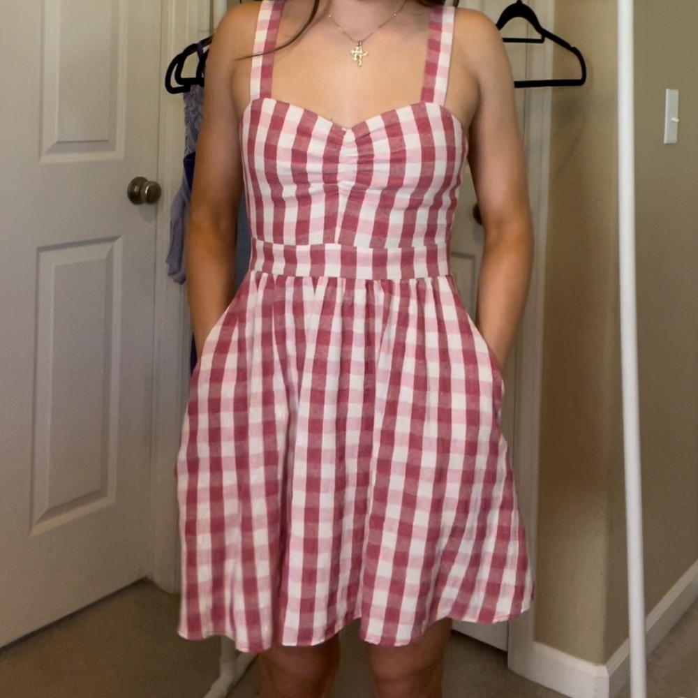 TRF collection Zara checkered dress